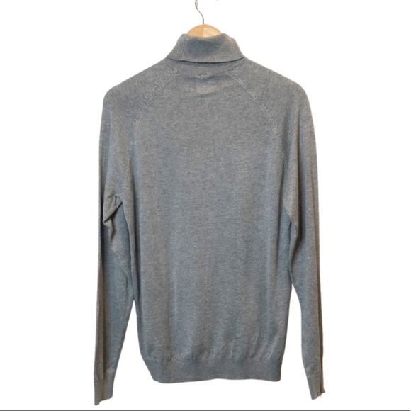 Zara Women’s Knit Grey Classic Preppy Long Sleeve Turtleneck Sweater - Picture 13 of 16